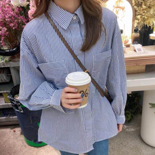 条纹百搭衬衫，女装衬衫，唯品