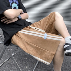 280g重磅麂皮绒短裤男夏季美式宽松五分裤A411P45，男装牛仔裤，电商A309