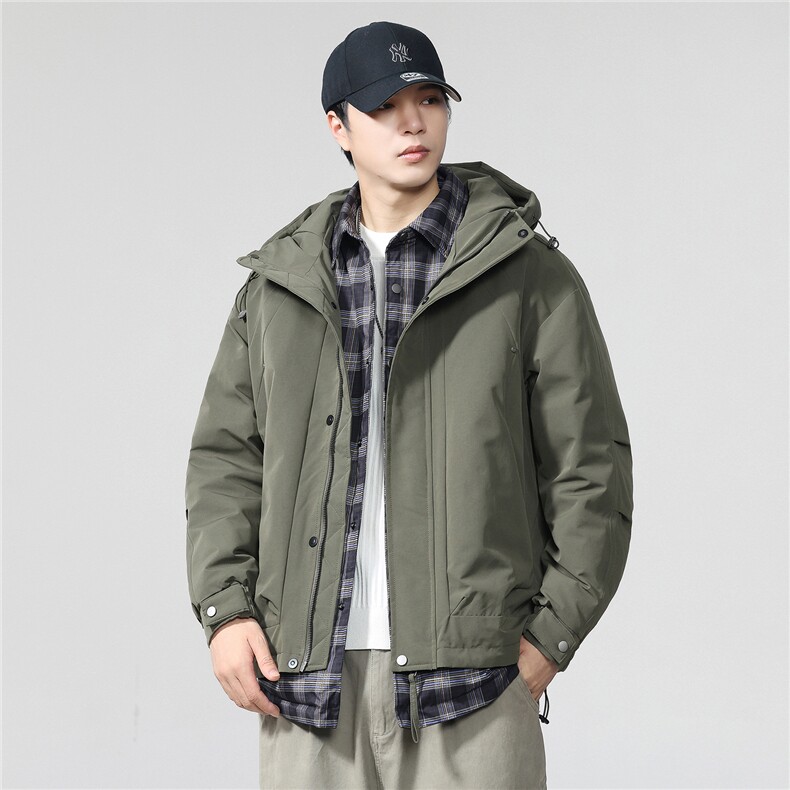 新标90绒带报告美式复古皮衣外套男款秋季宽松休闲百搭W5930，男装皮衣，电商D215