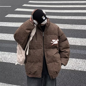 V1536-P88 美式街头字母刺绣服秋冬加厚嘻哈面包服外套ins潮图片