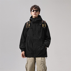 港风美式vibe潮流宽松连帽冲锋衣夹克男潮XZ213-JK6601-P65控88，男装夹克，星座213