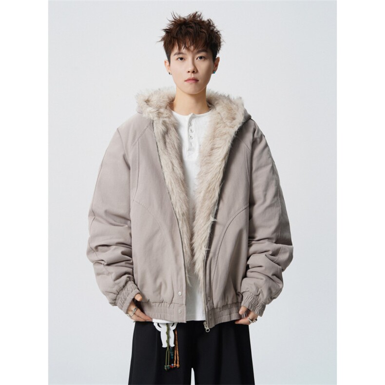 706-LK2218-P108现货冬季男士保暖连帽棉服复古座山雕外套,男装棉衣,星座706