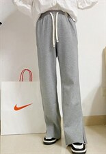 2022时尚欧货开叉抽绳直筒卫裤，女装休闲裤，L·H·X