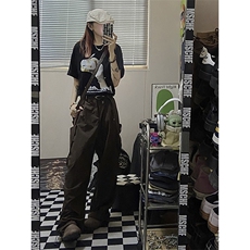 B221美式街头hiphop宽松户外工装休闲裤子LK23116-P60控78，男装休闲裤，电商B221