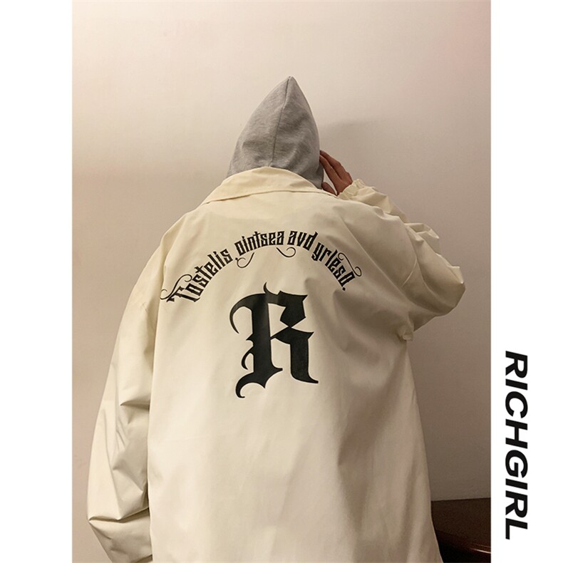港风情侣装立领冲锋衣夹克男2025新款春秋季登山服外套JK6026-p78,男装夹克,星座207