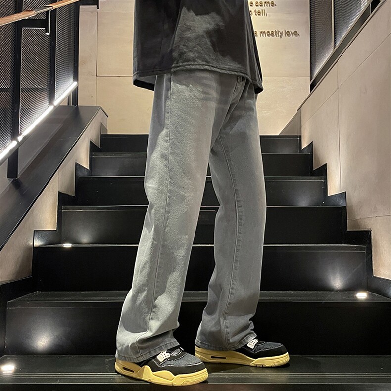 A178秋冬季牛仔裤男直筒修身显瘦百搭潮牌裤子740P40限价59,男装牛仔裤,电商A178