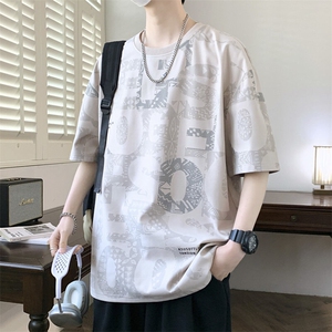 7A抗菌夏季大码潮流时尚动漫印花男士短袖,男装T恤,星座1107-1,瑞丽市瑶成童装店