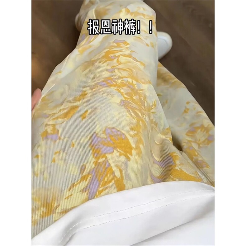 水洗牛仔裤男款美式夏季弯刀裤直筒微喇宽松休闲长裤 NA019图片
