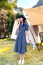 碎花连衣裙，女装连衣裙，云落伊里(1F)