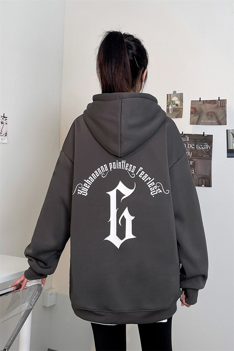 抖音供货、重磅加绒加厚卫衣秋季连帽宽松D223A-DY-WY144-P65,男装卫衣,电商019-1