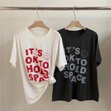 【夏季】韩版字母T恤，女装T恤，嫒可儿(1F)