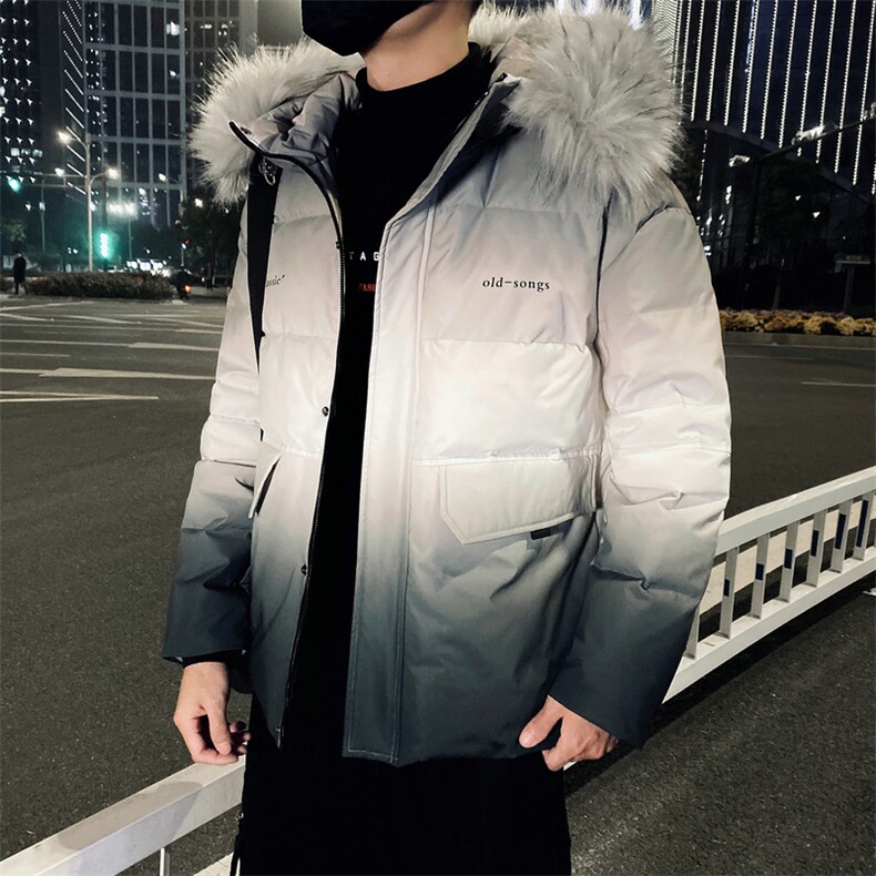 2020冬季新款羽绒服男短款潮牌渐变面包服DS620T,男装羽绒服,电商A102