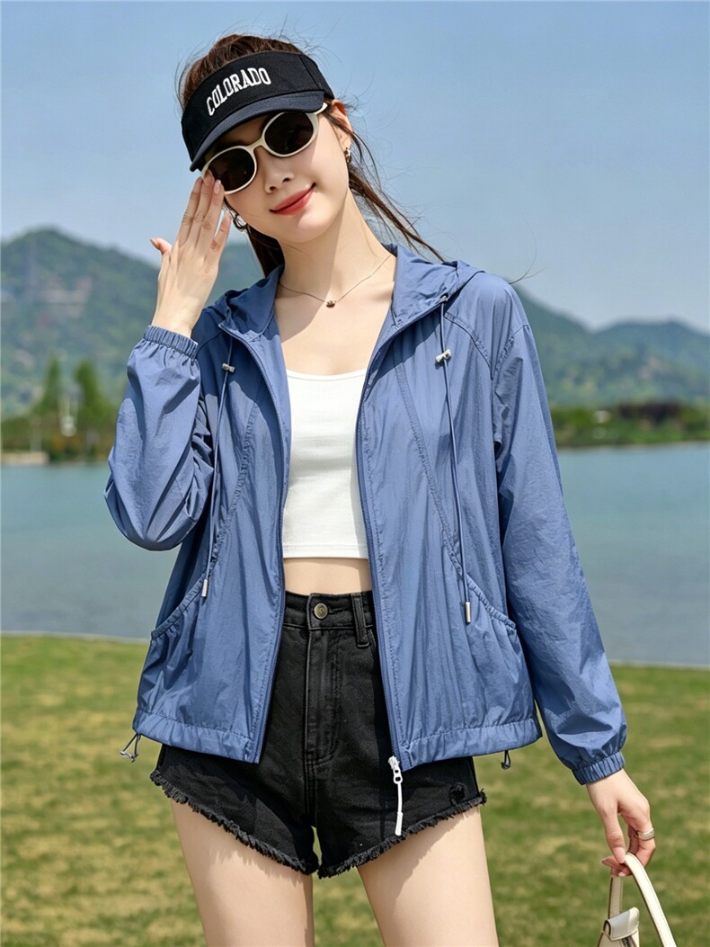 现货！2026夏季新款时尚休闲防晒衣女,女装防晒衣,以桐