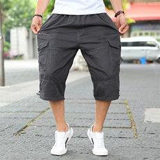 男士加肥加大短裤七分裤大裤衩潮流夏季工装宽松大码裤子582款P55，男装休闲裤，星座802