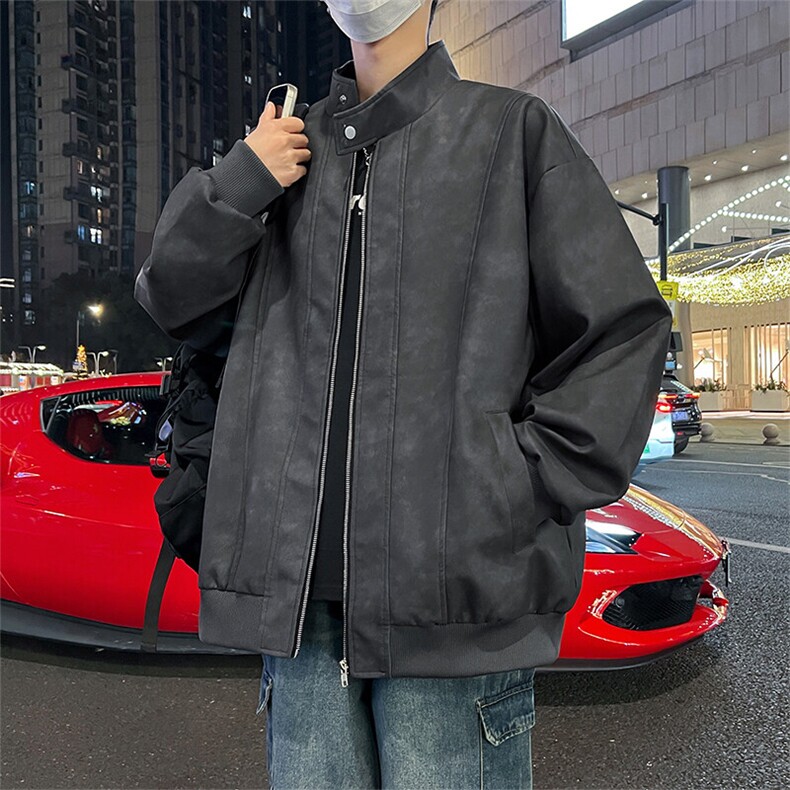 现货8502-P80大码控138春季大码户外皮衣夹克外套,男装夹克,星座209