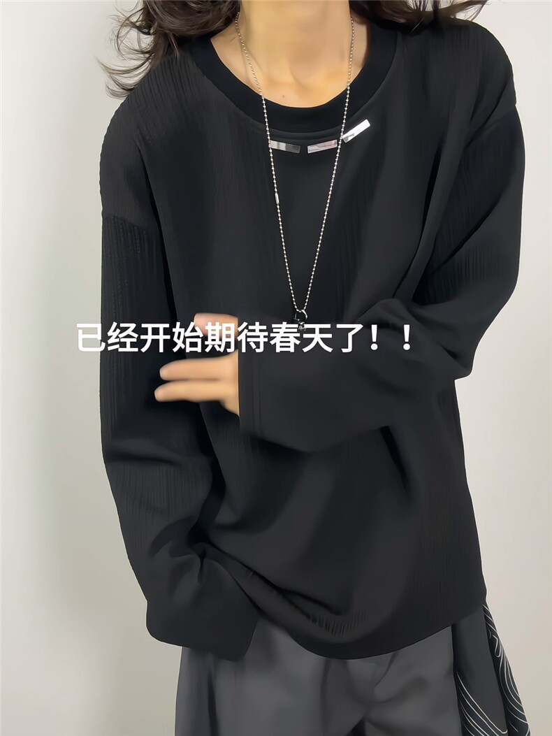 XZ809A/CX602/特P24/控48肌理感金属印花长袖圆领T恤卫衣,男装T恤,星座809A(原222-1)