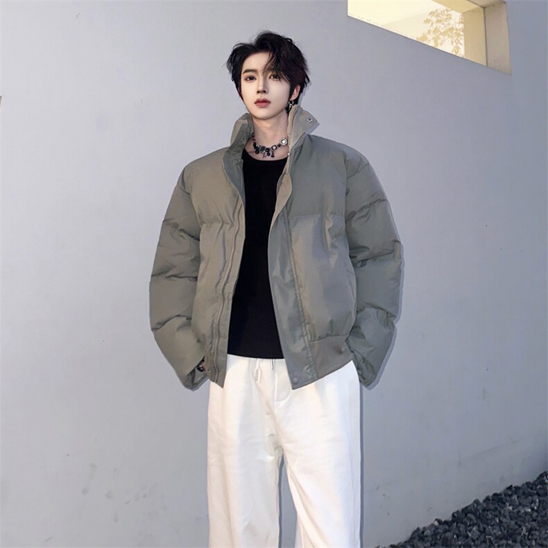 （自家图）冬棉服立领加厚 保暖短款面包服男外套1523-P118图片