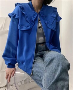 木耳边外套图片