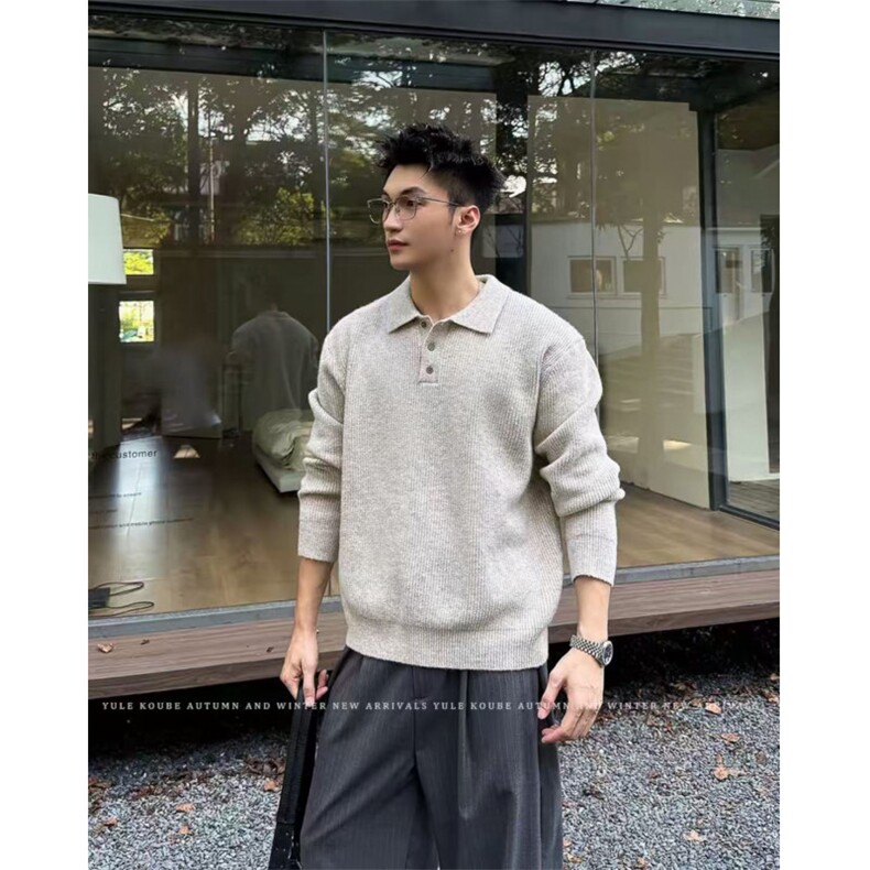网图慎用B216MY5156P652025秋冬男POLO领毛衣上衣男装,男装针织衫/毛衣,电商B216（原B302）