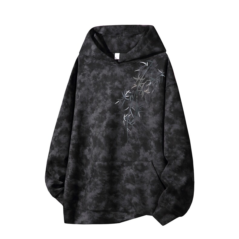 得物供货、重磅420克现货麂皮绒扎染卫衣HD019-1-WL25440ZR-P45,男装卫衣,电商019-1