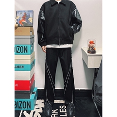 B221美式ins高街暗黑小众拉链情侣休闲冲锋裤LK23030-P65控88，男装休闲裤，电商B221