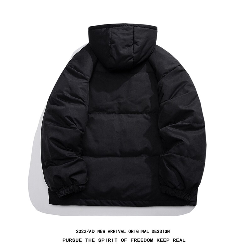 白底白鸭绒ins字母印花宽松保暖连帽羽绒服YR174P225控298,男装羽绒服,电商A247-1