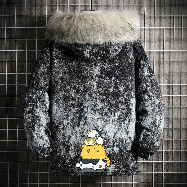 MC49090-P135 日系潮衣男大码派克服男工装服外套袄 网格图片