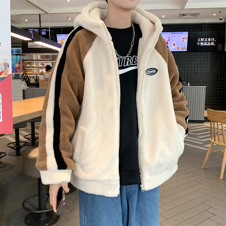 男棉衣男潮流ins复古羊羔毛冬季潮牌羊羔绒外套MY041-P55,男装棉衣,星座308B-1