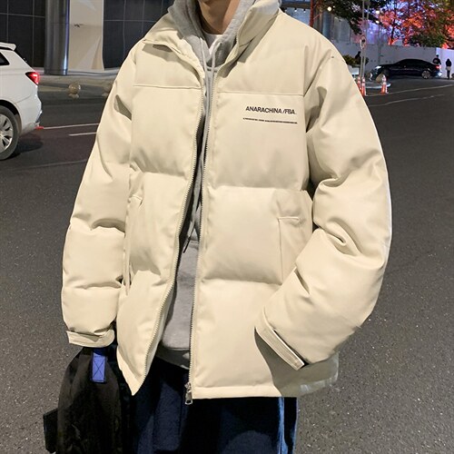 MY907-P118控148大PU皮服版权注册防水防污抗寒保暖服，男装棉衣，电商B359