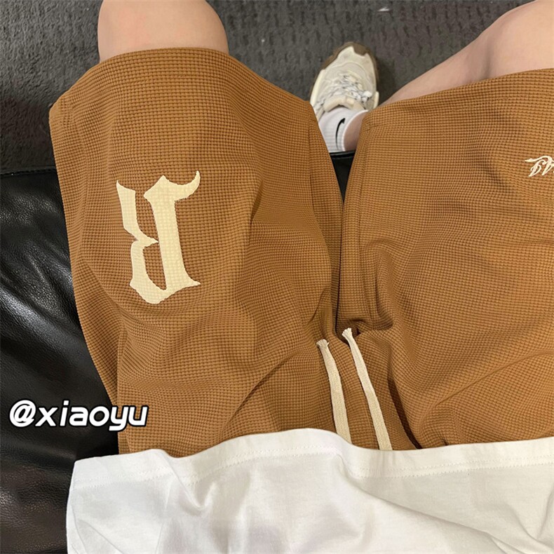 XZ616夏季新款宽松百搭发泡华夫格休闲短裤TY372P35控48,男装休闲裤,星座512A（原616）