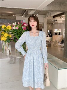 韩版甜美淑女时尚清新小碎花图片