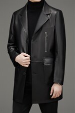 DLSN-G22001海宁皮衣男小牛皮风衣外套韩版修身商务男装P1250，男装皮衣，电商B360