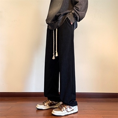 欧棉绒直筒长裤休闲裤宽松卫裤运动裤XZ211-1-K2220-P60，男装休闲裤，星座211-1