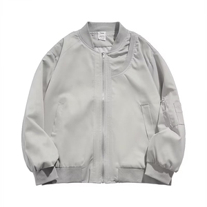 设计韩版百搭休闲飞行员夹克情侣棒球服宽松外套男女JK8545-p60图片