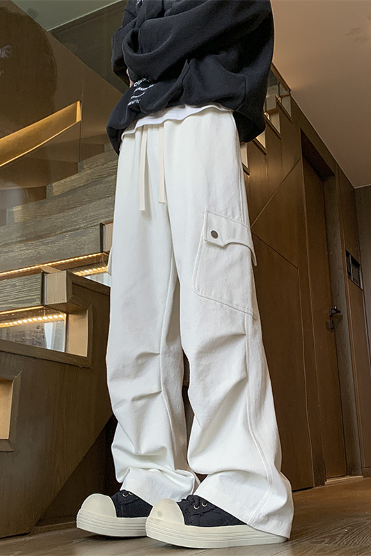 秋季新款水洗工装打褶休闲裤XZ604-KG91-特P50控88,男装工装外套,星座604