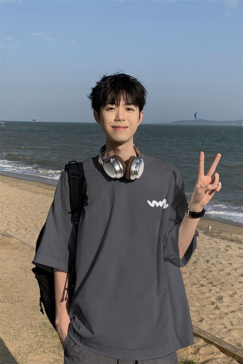 得物直播品质220克纯棉精梳xz605-dcm124-特p20控38,男装T恤,星座605(原A050)