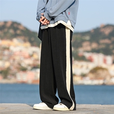秋冬宽松加绒加厚休闲直筒长裤Q38-P55限价58成份：聚酯纤维，男装休闲裤，电商A247