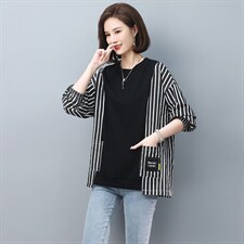 2022春秋季新款连衣裙拼色舒适高腰显瘦潮流简约时尚，女装连衣裙，独衣靓