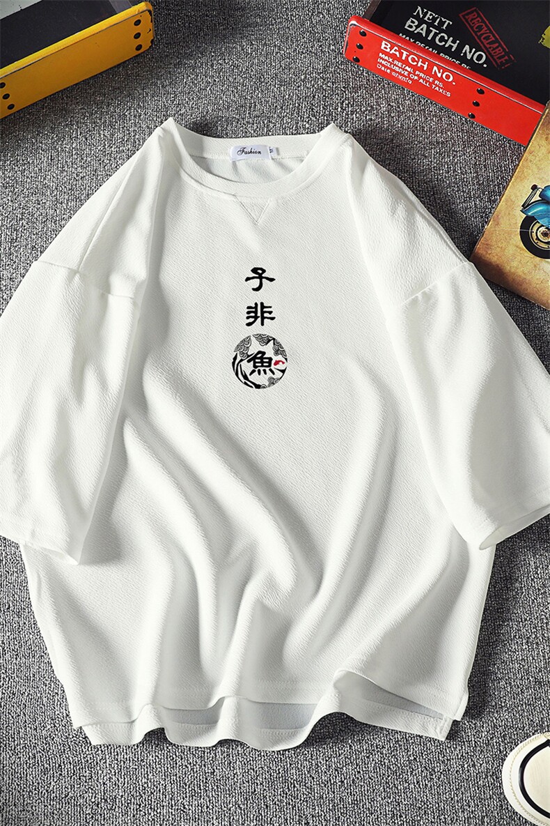 Q11070-P30春夏季七分袖t恤男大码五分袖男短袖中袖麒麟风,男装T恤,电商A040A