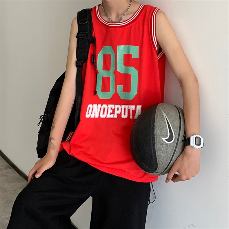 篮球背心男夏季港味球衣无袖t恤上衣宽松运动球服现货T572-P23,男装背心/马甲,星座512-3