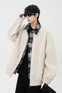 2025春休闲痞帅工装翻领夹克潮流外套得物二开XZ301b-2-JK2589P78图片