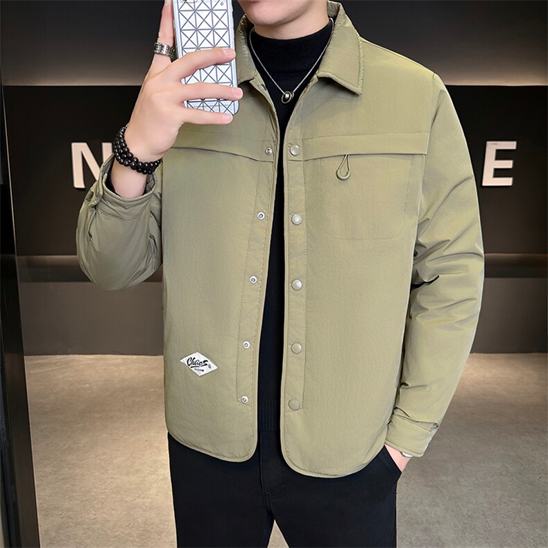 新款男士小翻领羽绒服夹克加厚防寒309B-3-81065-P188,男装夹克,星座1409-3