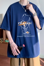 ！版权！2025夏季男士纯棉印花短袖T恤半袖T2418特P19，男装T恤，电商B220