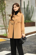 纯手工缝制百分百全毛双面羊绒大衣，其它，喜信人