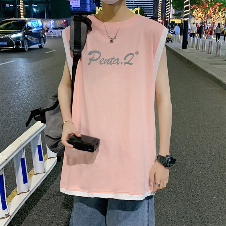 港风凯电商A088-BX3661-TP25100夏款宽松无袖T恤控42,男装T恤,电商A088