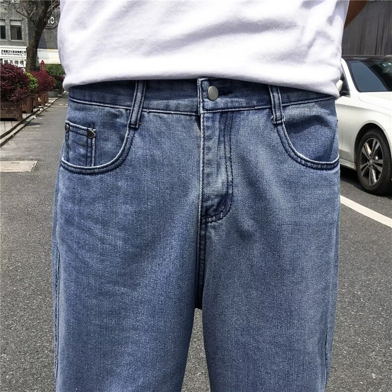 美式牛仔裤男春秋新款休闲直筒裤A45P55,男装牛仔裤,星座1116-2