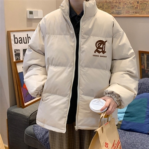 港风  秋冬新款保暖立领宽松棉服外套男 MY62046 P95控118图片