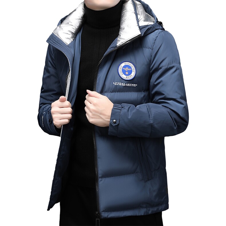 2023新款冬装羽绒服中青年男士加厚保暖防寒连帽外套AJYD607-P215,男装羽绒服,电商B212（原钱塘6029）