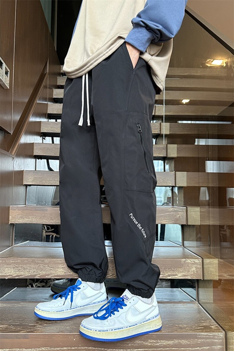 NS春季新款机能百搭防水冲锋裤宽松休闲裤A409-1,男装休闲裤,电商A409-1