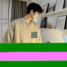抖音品质400克重磅复合圆领卫衣大码落肩长袖上衣外套FY338-P35，女装短外套，星座610B-1